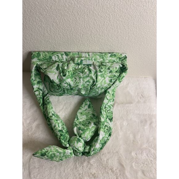 Ganni Bag Purse Womens Green White FLAWED - Picture 2 of 9